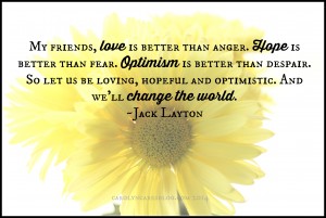 CarolynCares Love Hope Optimism