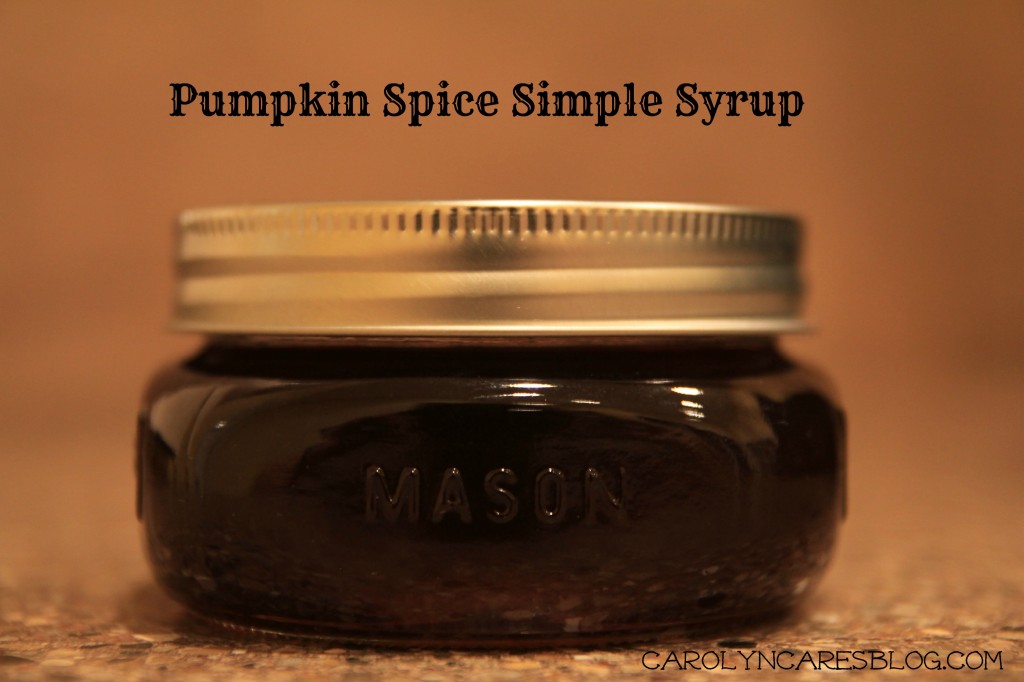 Easy Pumpkin Spice Simple Syrup